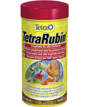 Тетра TetraRubin Корм для усиления естественной окраски рыб, хлопья