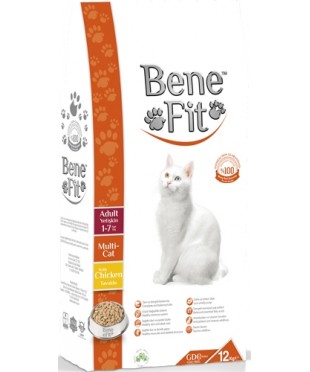 BeneFit  Adult Multi-Cat with Chicken сухой корм для кошек с Курицей 12кг.